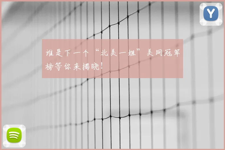 谁是下一个“北美一姐”美网冠军榜等你来揭晓!